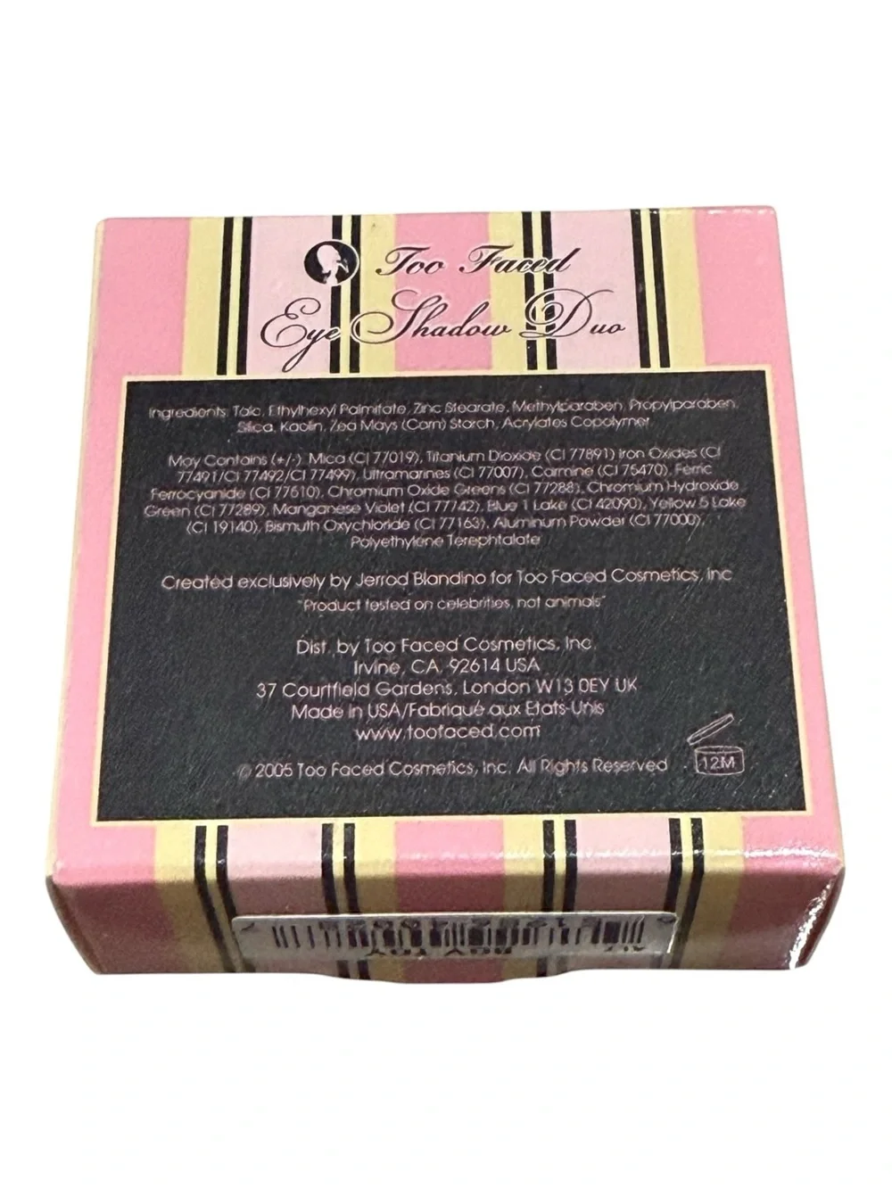 Deadstock: new Too Faced 𖦹 OG Original Eye Shadow Duo 𖦹 Boy Toy Vintage Unicorn